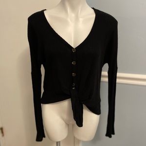 Black Button Up Top